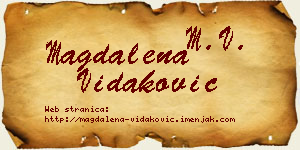 Magdalena Vidaković vizit kartica